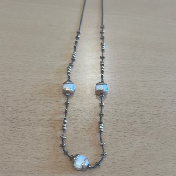 Rose Gold & Pearl Necklace - Picture 1 of 2